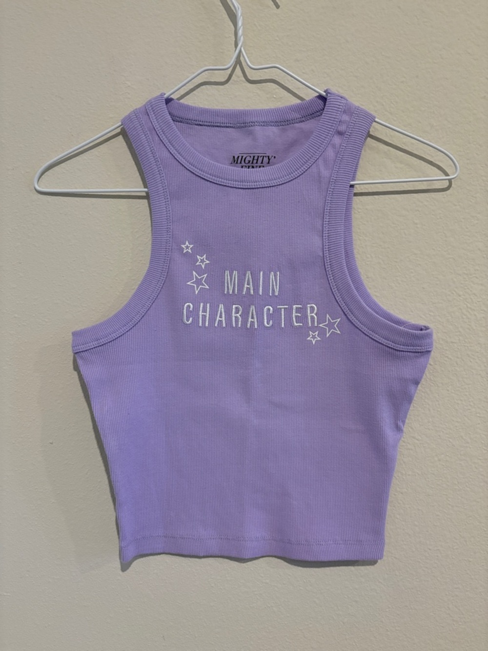 ✨⭐️Lavender "Main Character" Ribbed Tank ✨⭐️🌟 - Picture 2 of 4